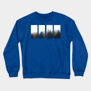 Misty Pine Forest T-Shirt Crewneck Sweatshirt